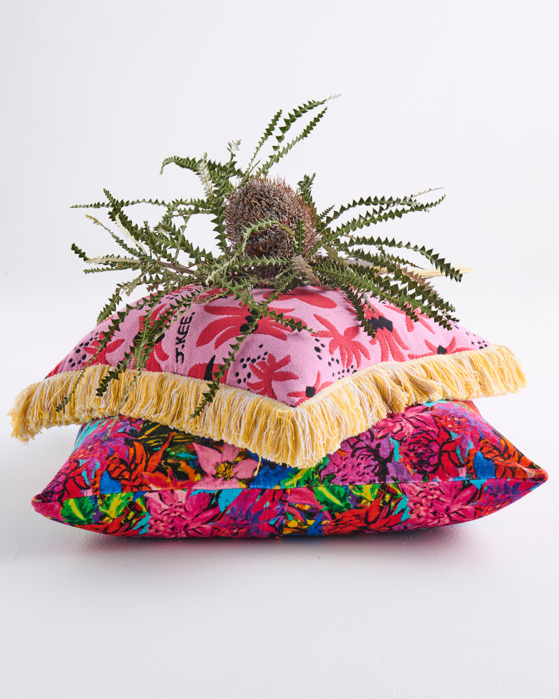 Kip&Co x Jenny Kee Growing The Peace Velvet European Pillowcases
