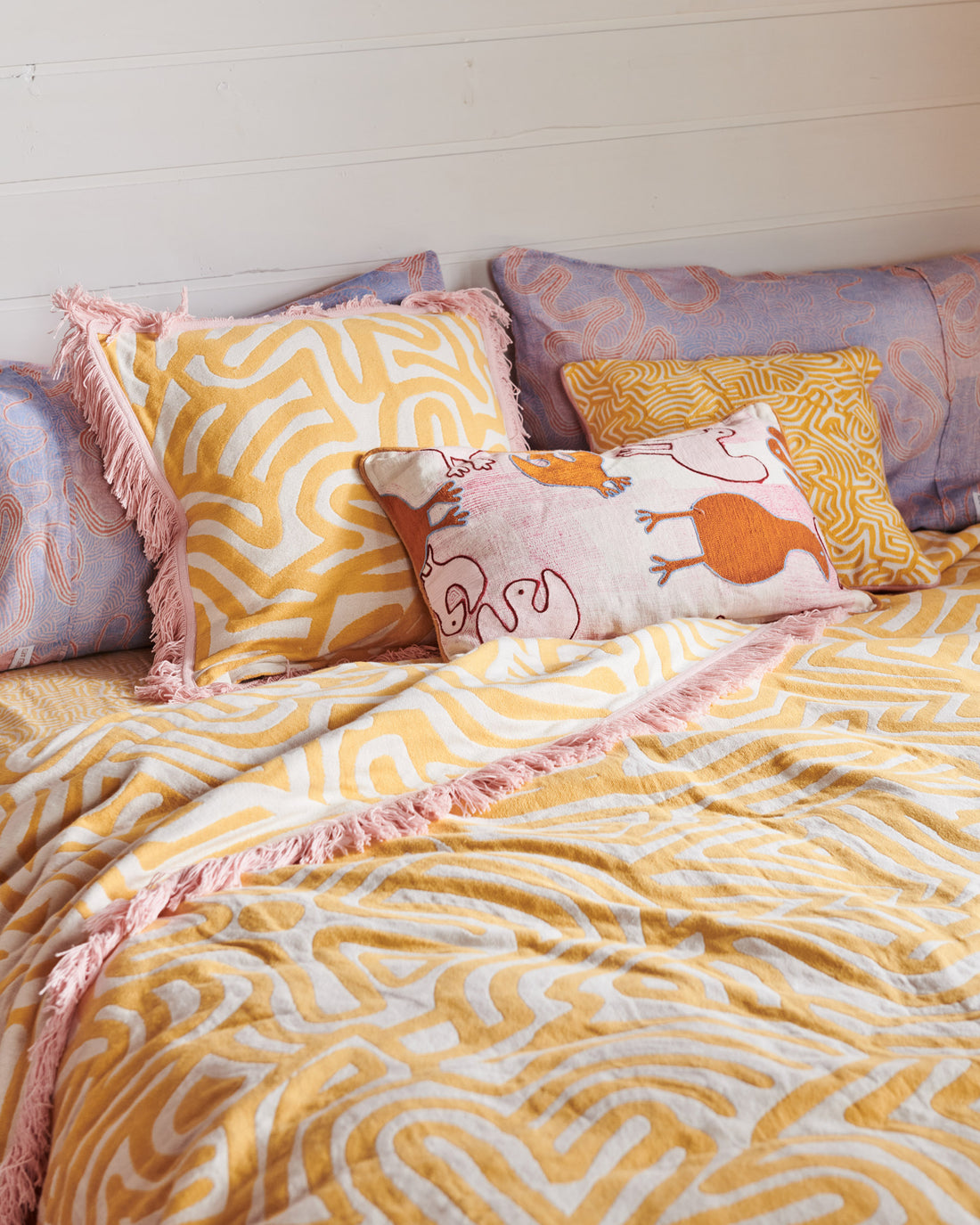 Kalaya Tjukurpa Straw Woven Cushion