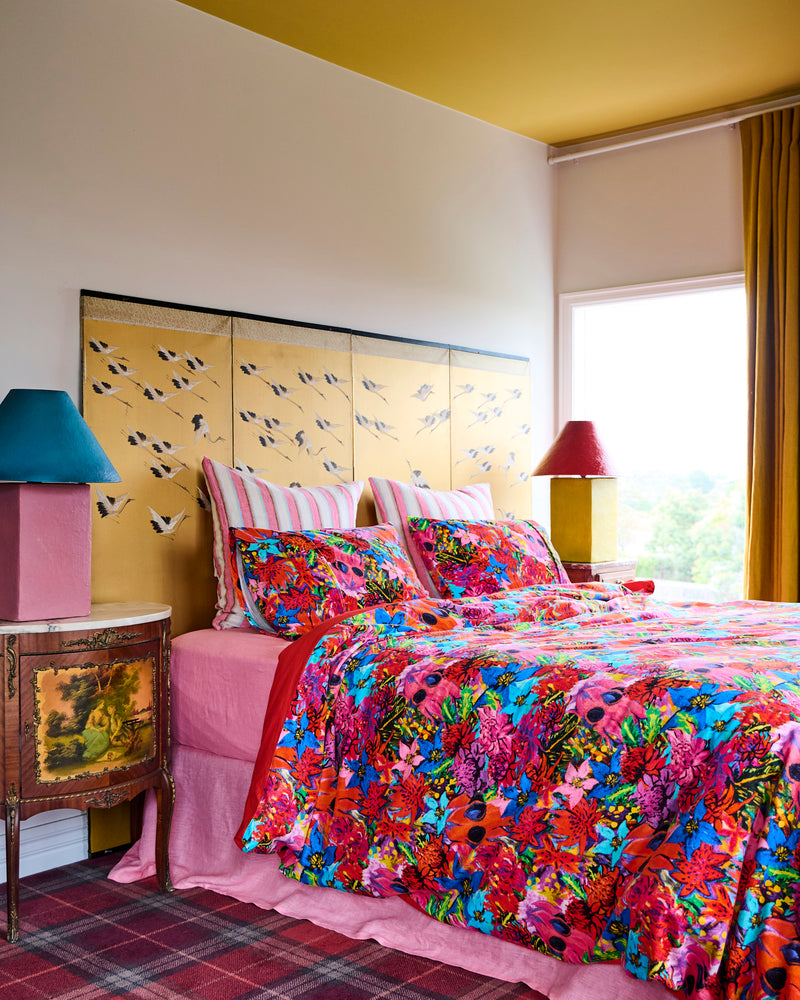 Kip&Co x Jenny Kee Growing The Peace Velvet Pillowcases