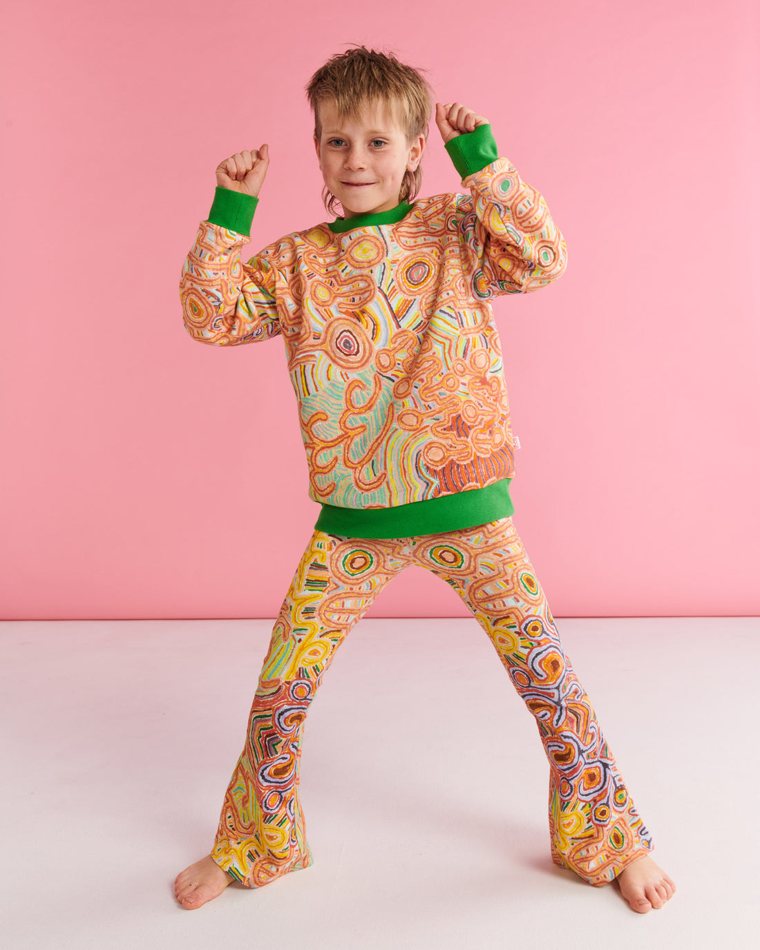 Ngayuku Ngura Organic Cotton Flare Leggings