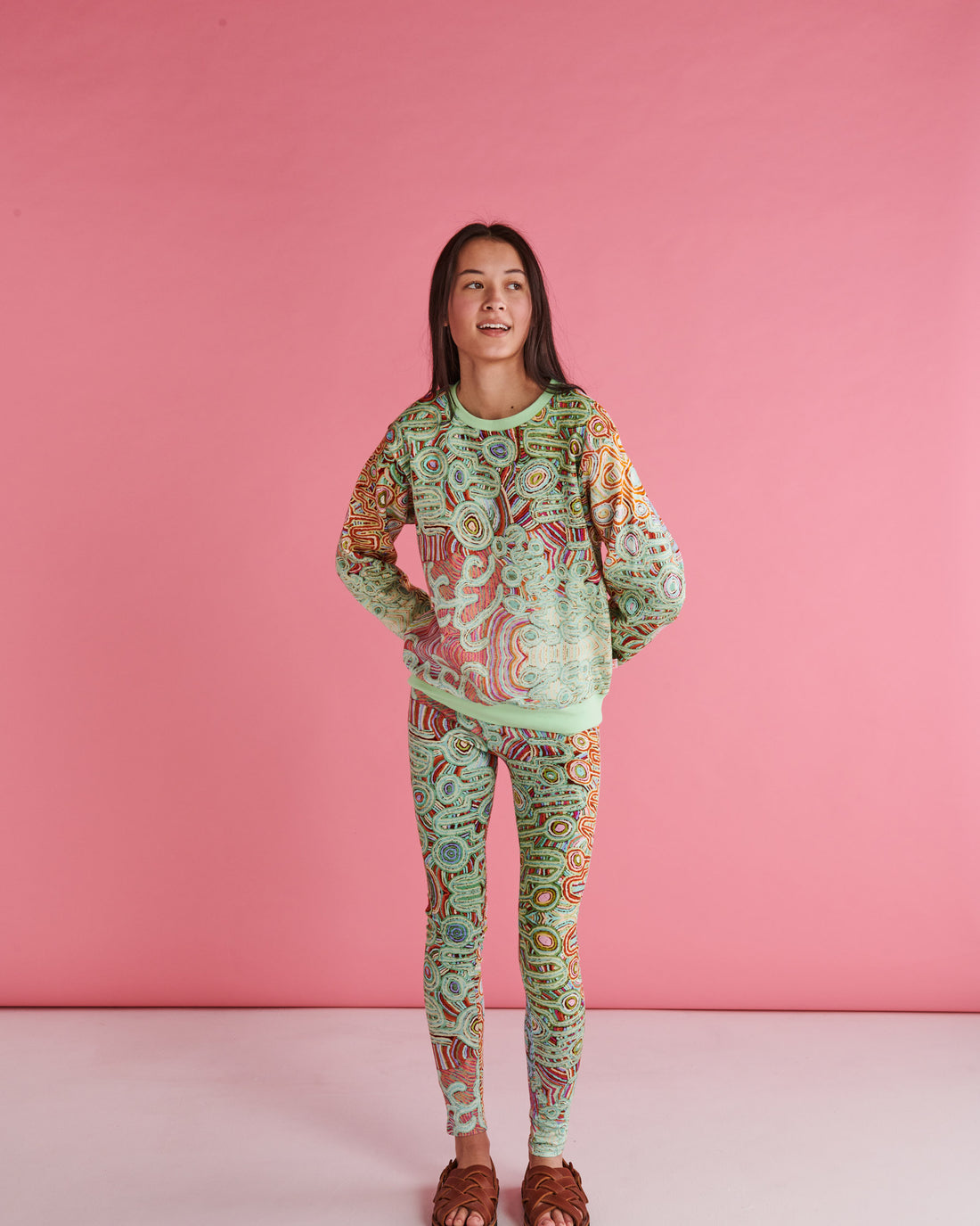 Ngayuku Ngura Sage Adult Organic Cotton Sweater