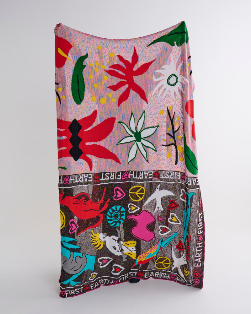 Kip&Co x Jenny Kee Our Precious Planet Knitted Blanket