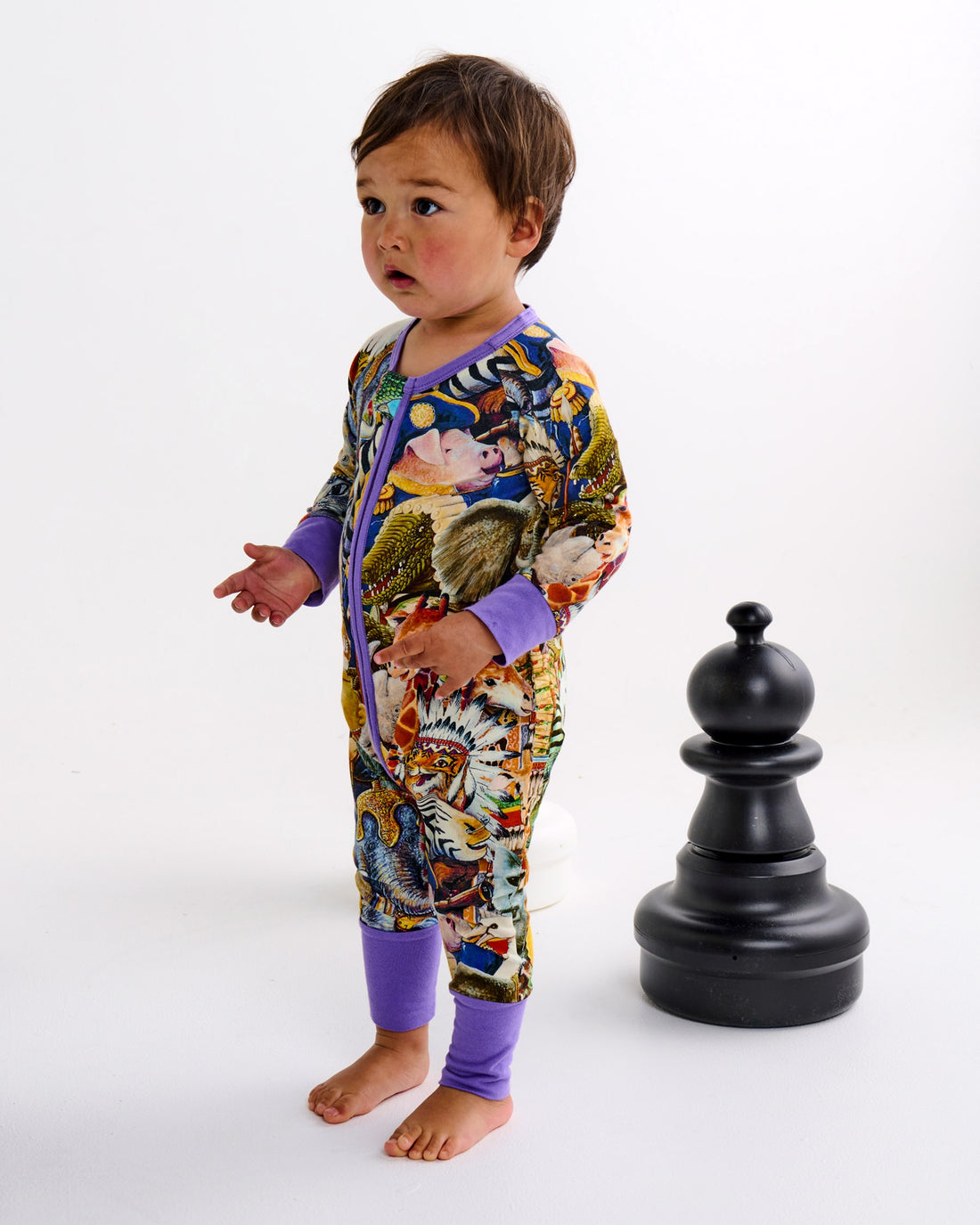 Kip&Co x Eleventh Hour You're Invited Organic Long Sleeve Zip Romper