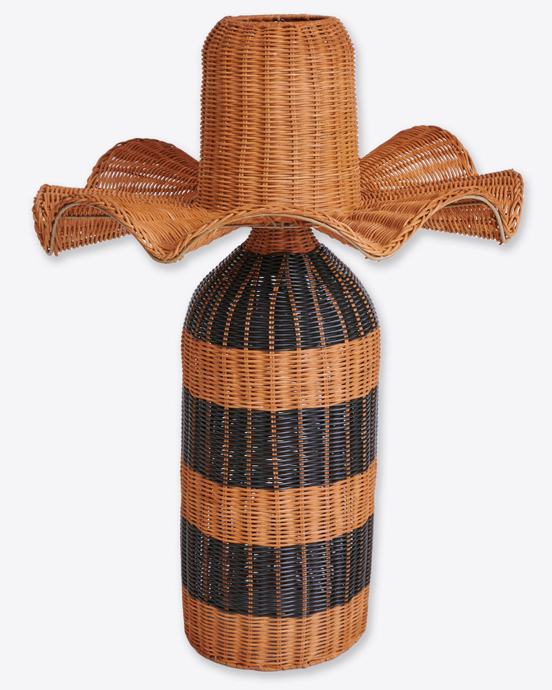 Charlie's Stripes Rattan Lamp
