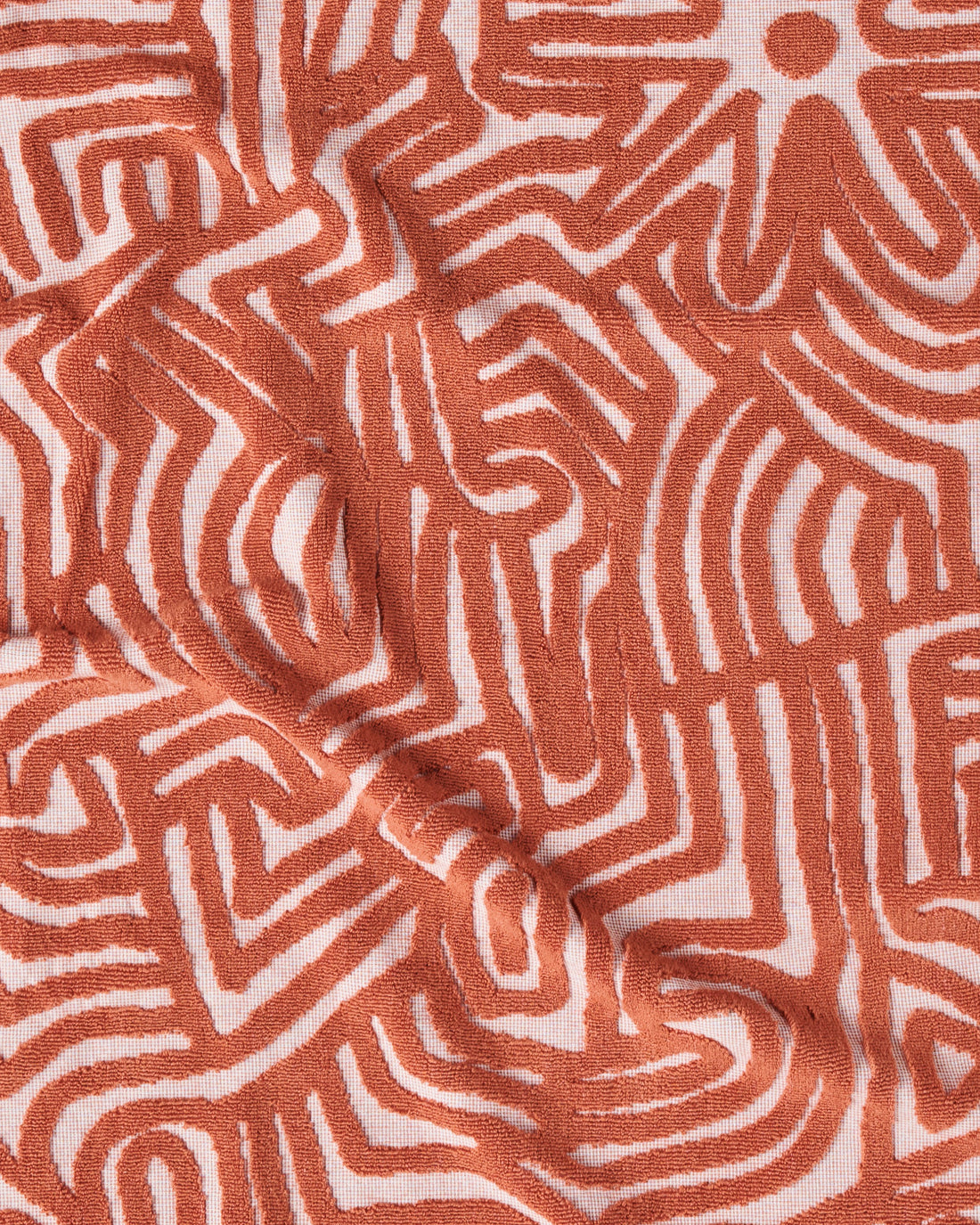 Kalaya Tjukurpa Sand Embossed Terry Bath Robe