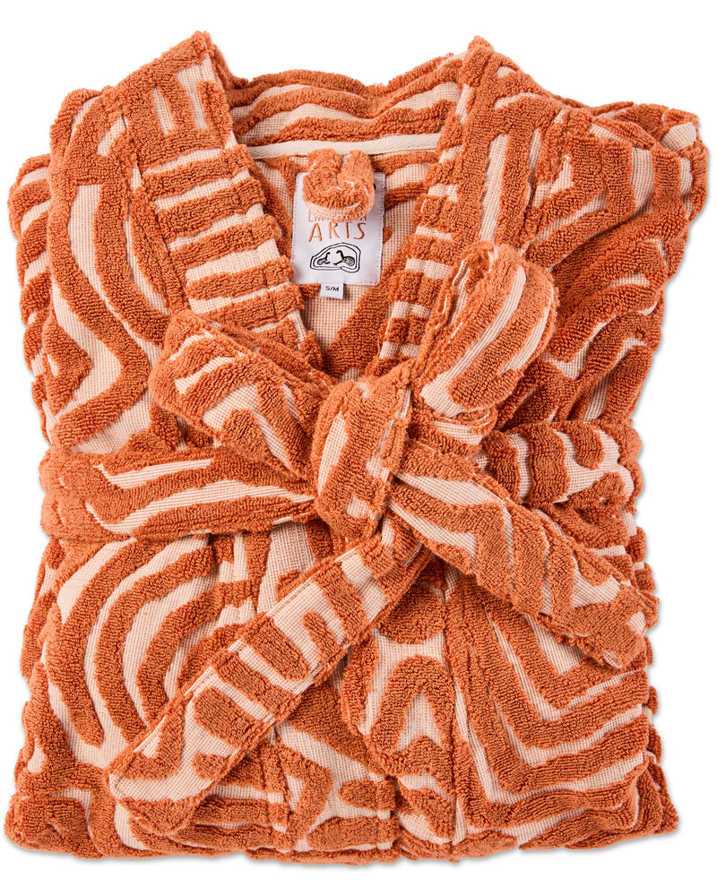 Kalaya Tjukurpa Sand Embossed Terry Bath Robe