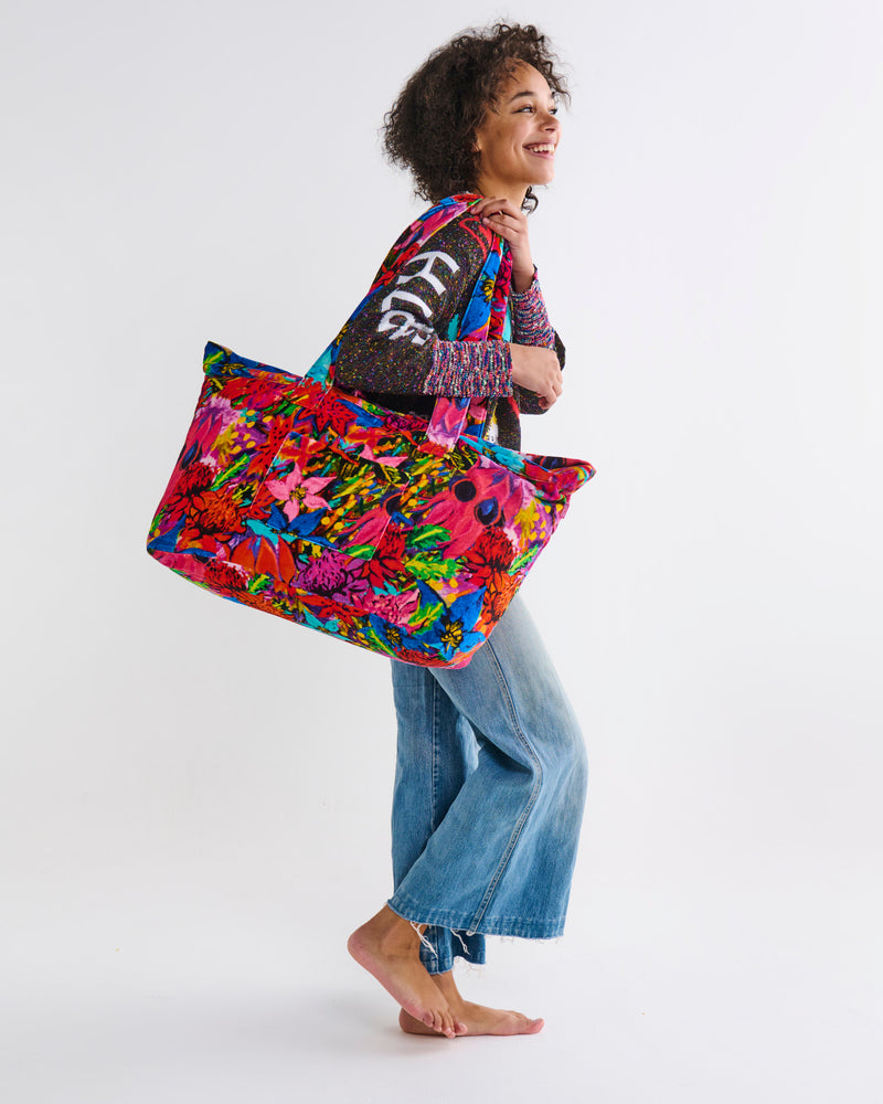 Kip&Co x Jenny Kee Growing The Peace Velvet Oversized Bag