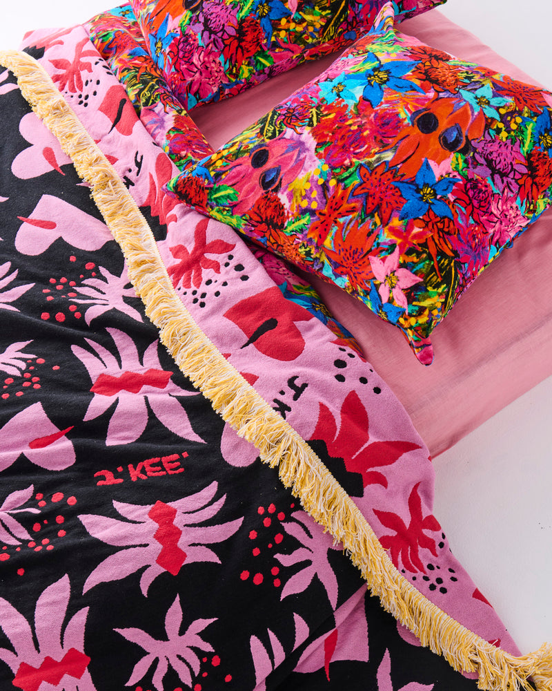 Kip&Co x Jenny Kee Our Sunburnt Country Woven Bedspread