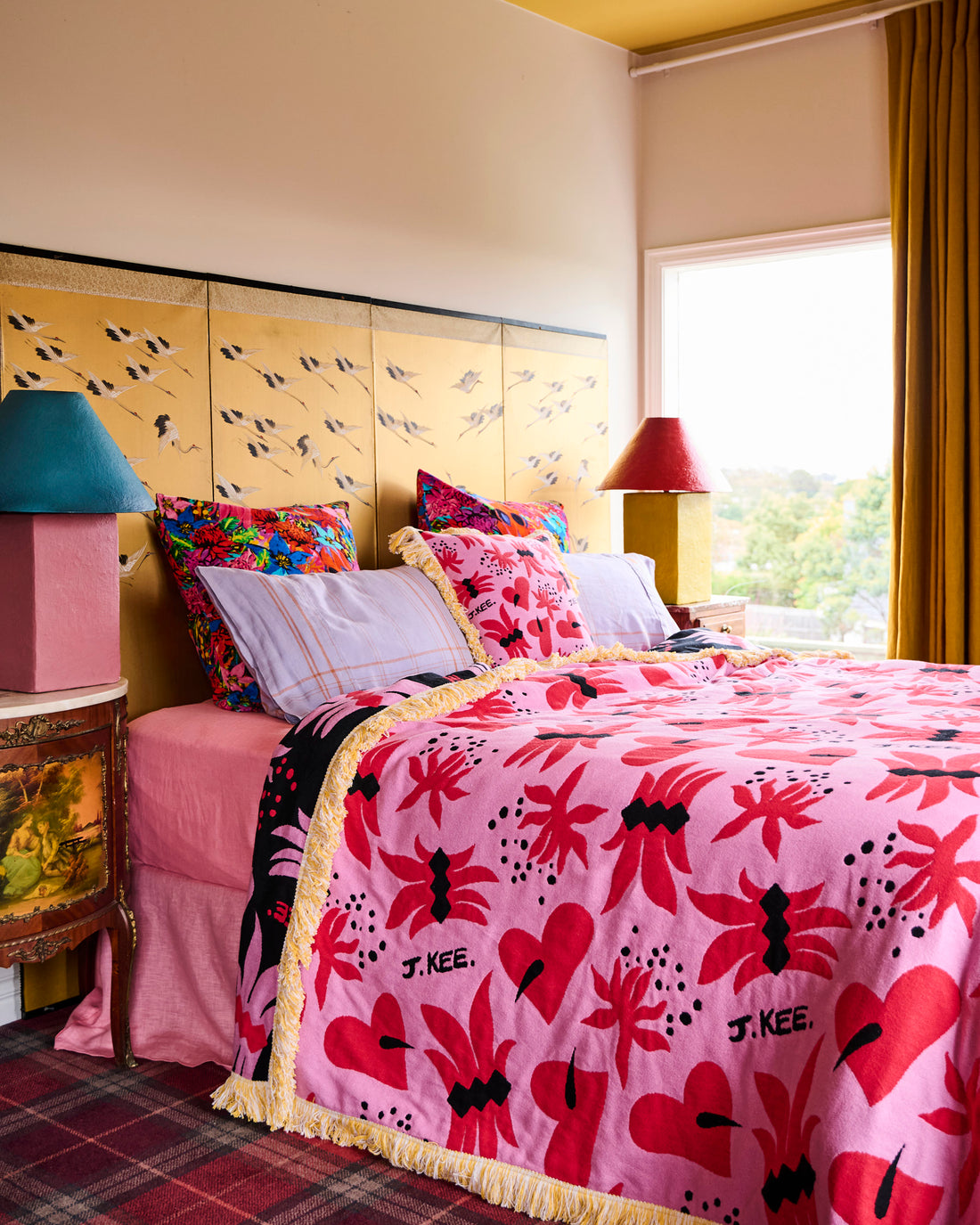 Kip&Co x Jenny Kee Our Sunburnt Country Woven Bedspread