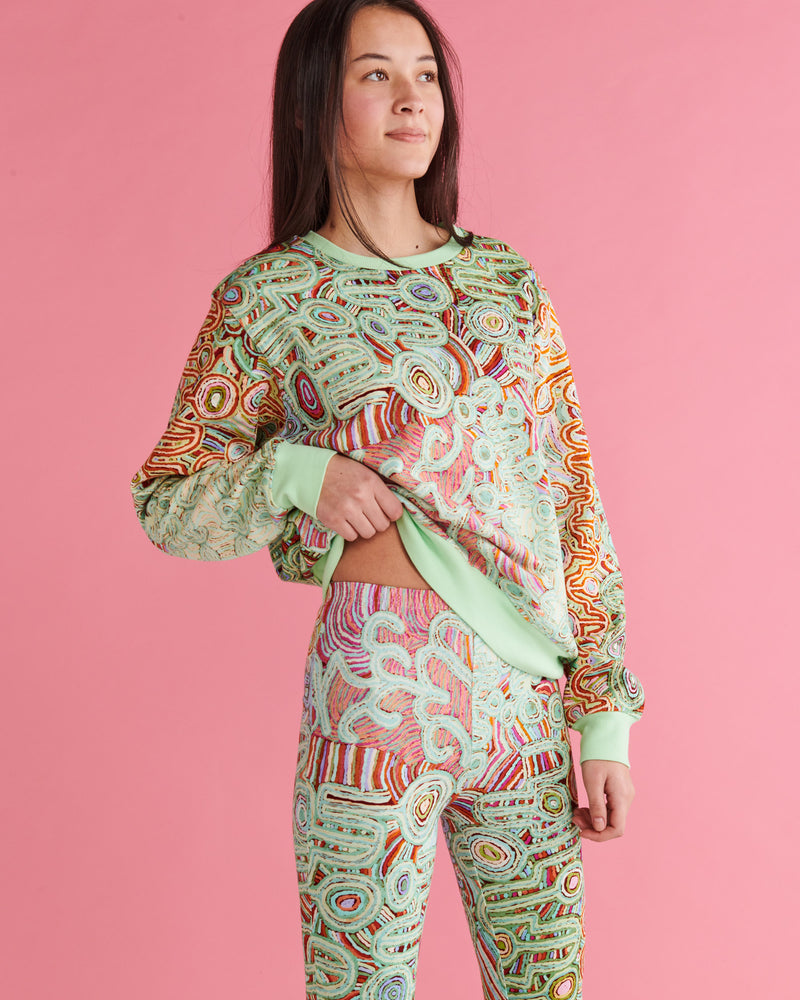 Ngayuku Ngura Sage Adult Organic Cotton Sweater