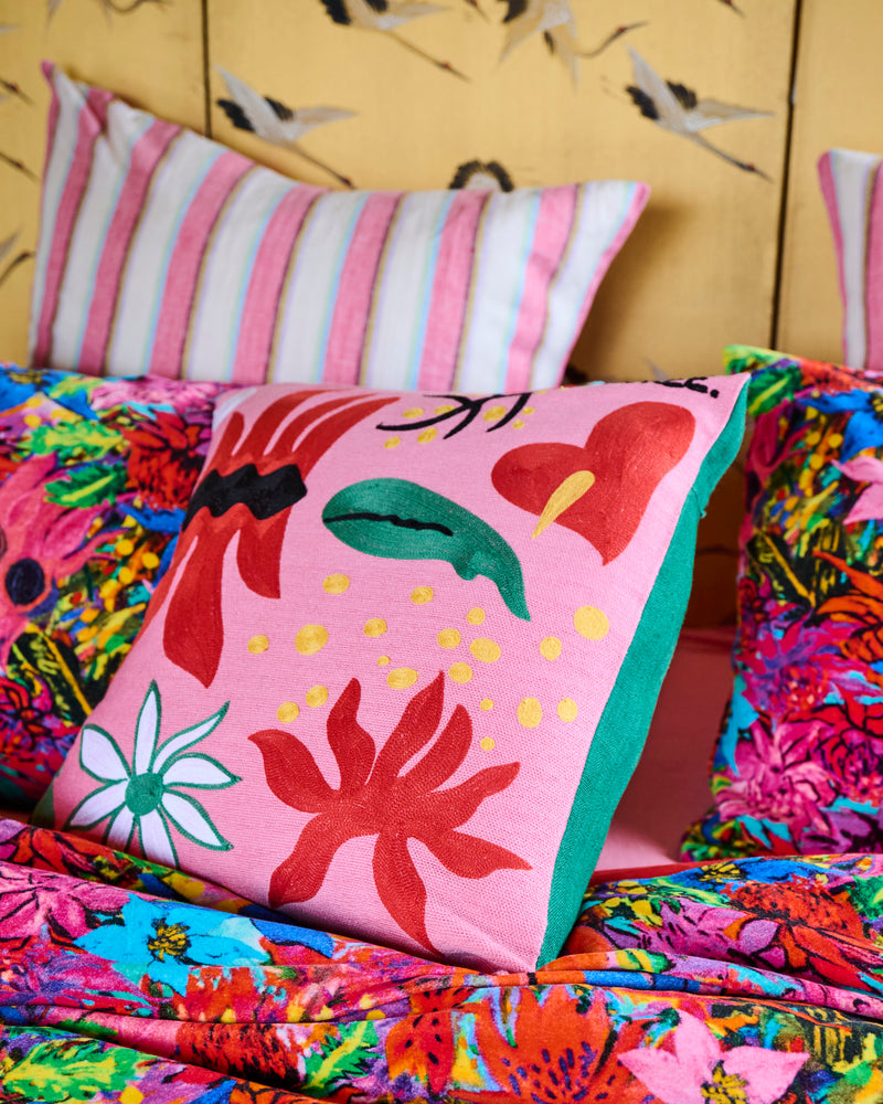 Kip&Co x Jenny Kee Our Sunburnt Country Embroidered Cushion