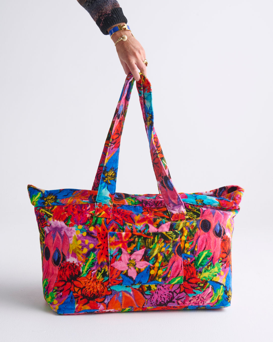 Kip&Co x Jenny Kee Growing The Peace Velvet Oversized Bag