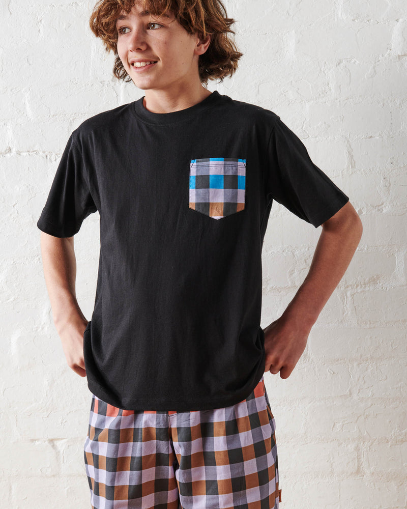 Treasure Tartan Teen Organic Cotton Tee & Pant Pyjama Set