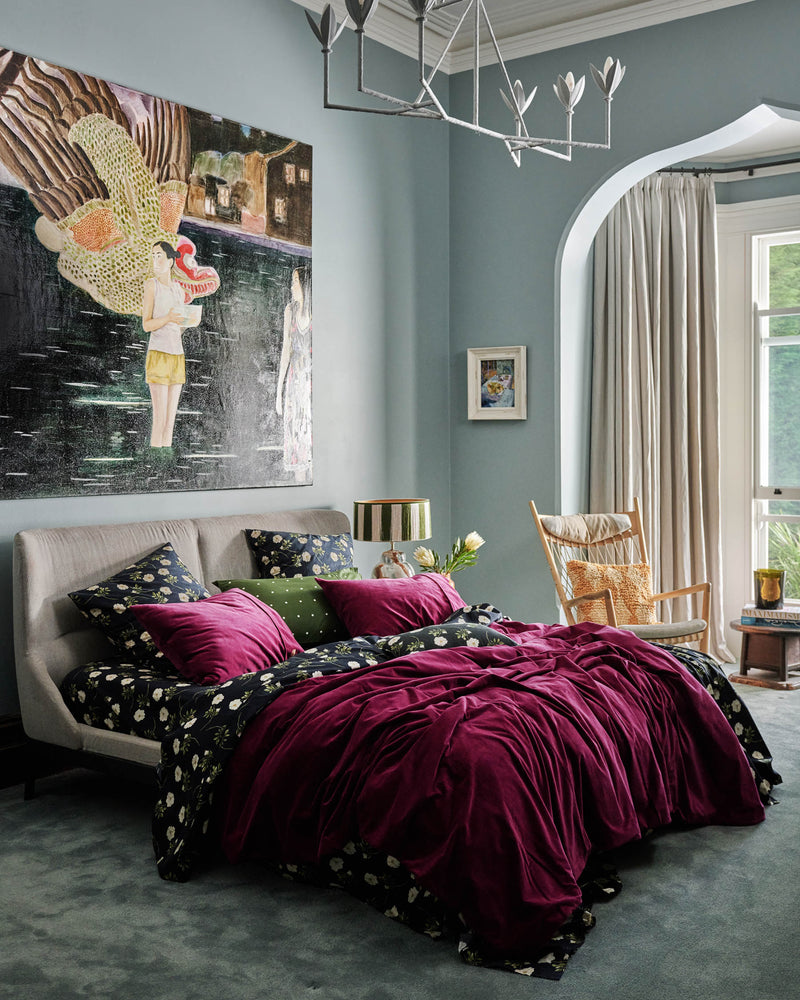 Wild Rose Organic Cotton European Pillowcases
