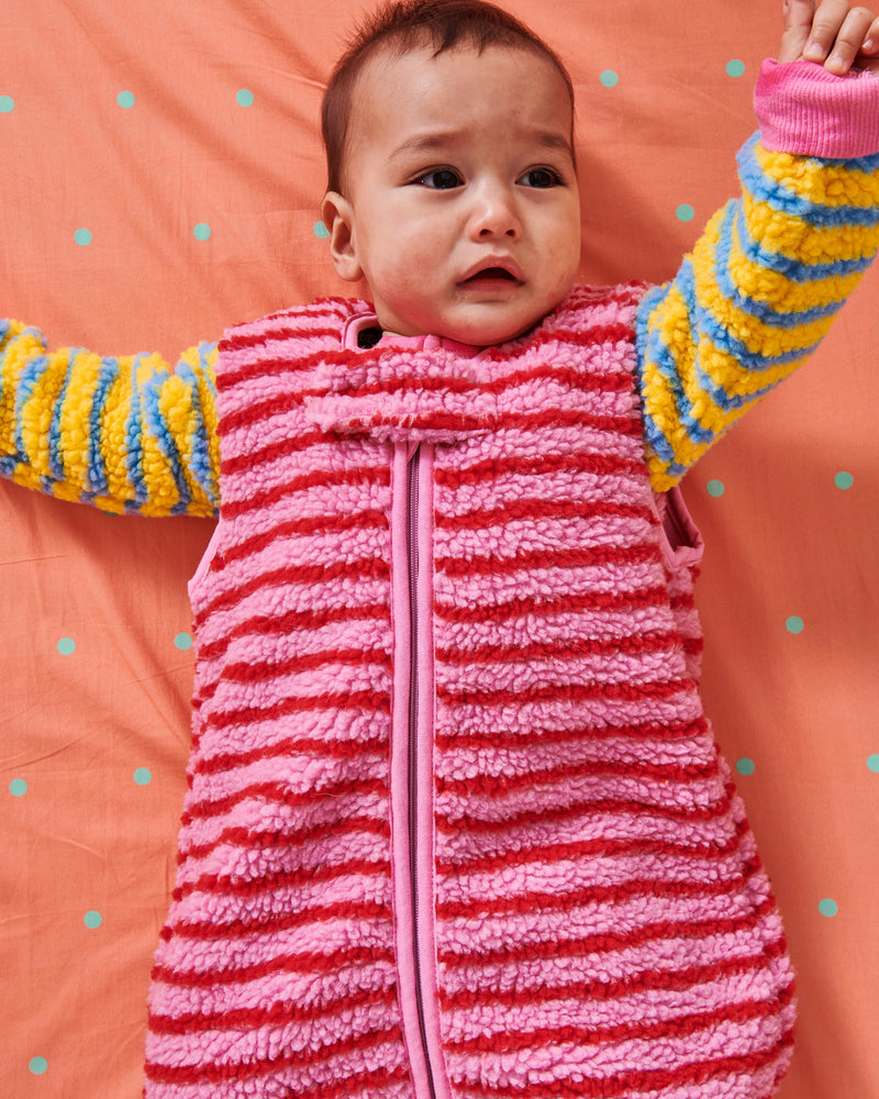 Polkadot Peachy Organic Cotton Baby Fitted Sheet