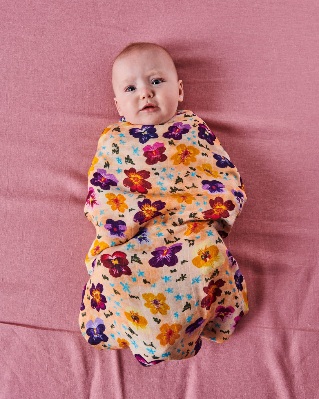 Pansy Bamboo Swaddle