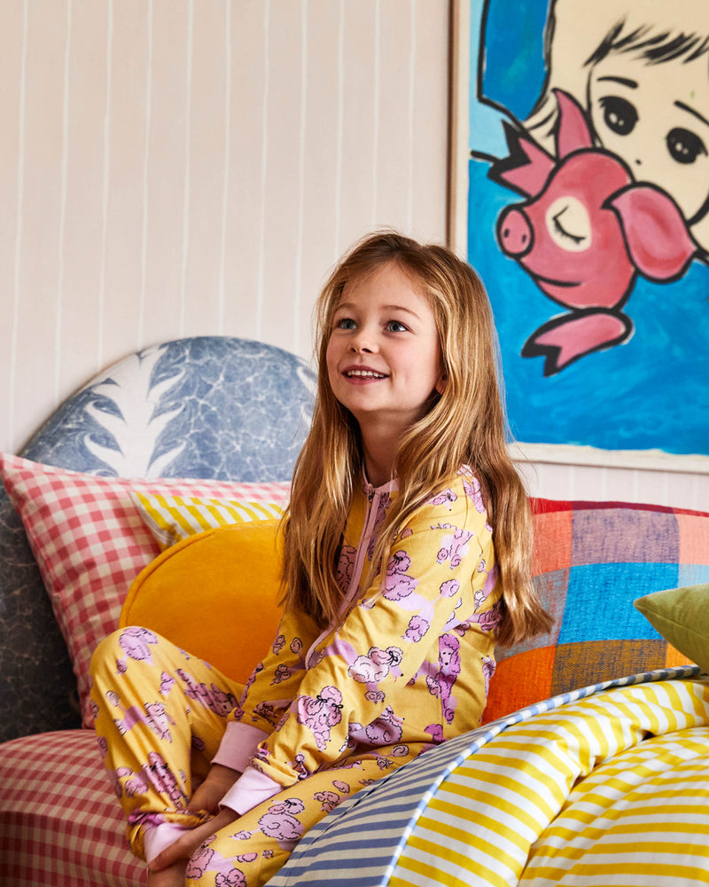 Pink Poodle Organic Cotton Pyjama Onesie