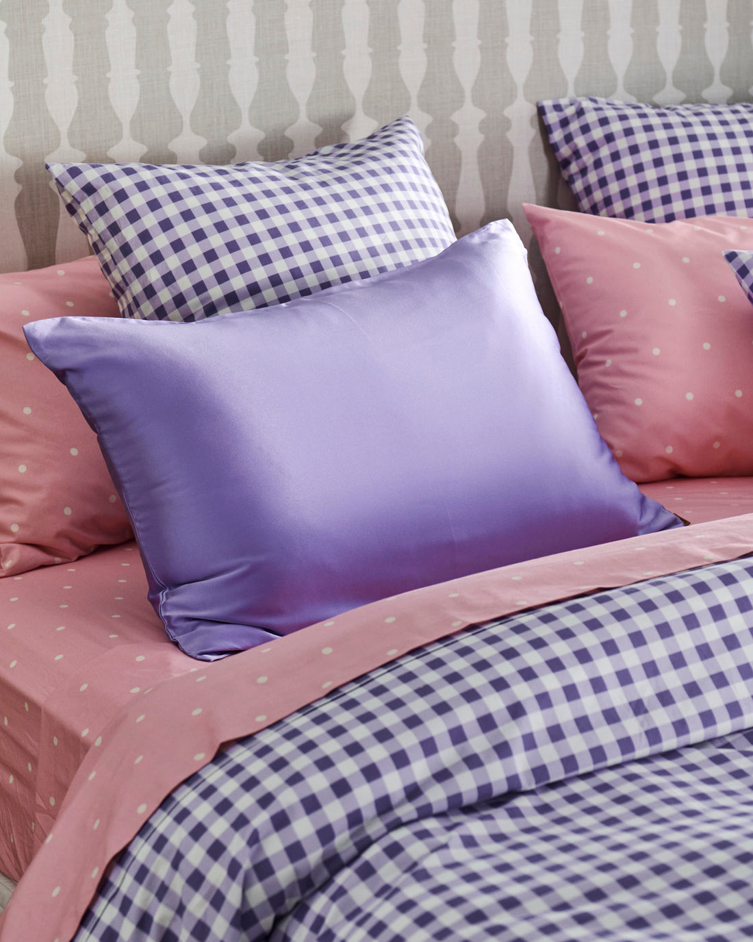 Polkadot Strawberry Organic Cotton Flat Sheet