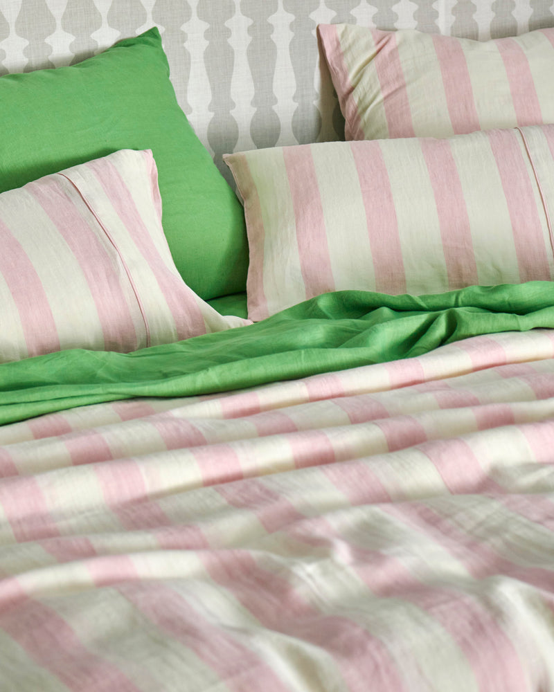 Candy Stripe Linen Pillowcases
