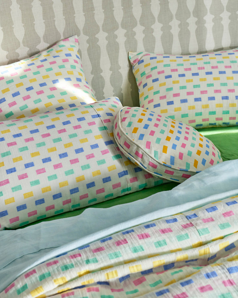 Tic Tak Linen Pillowcases