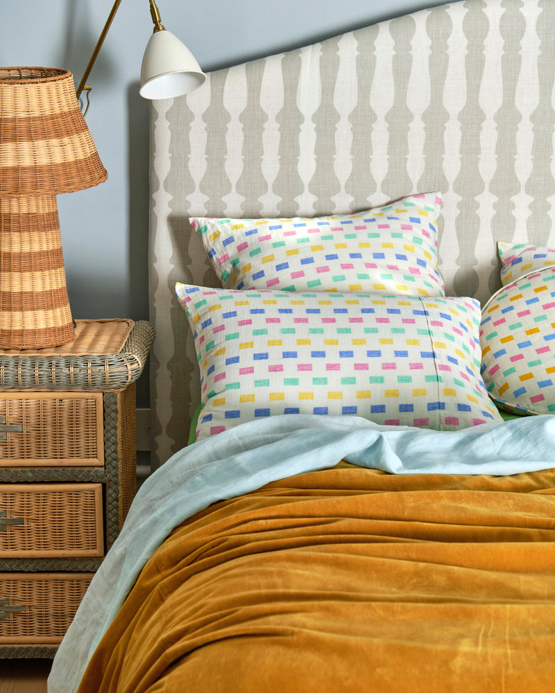 Tic Tak Linen Pillowcases