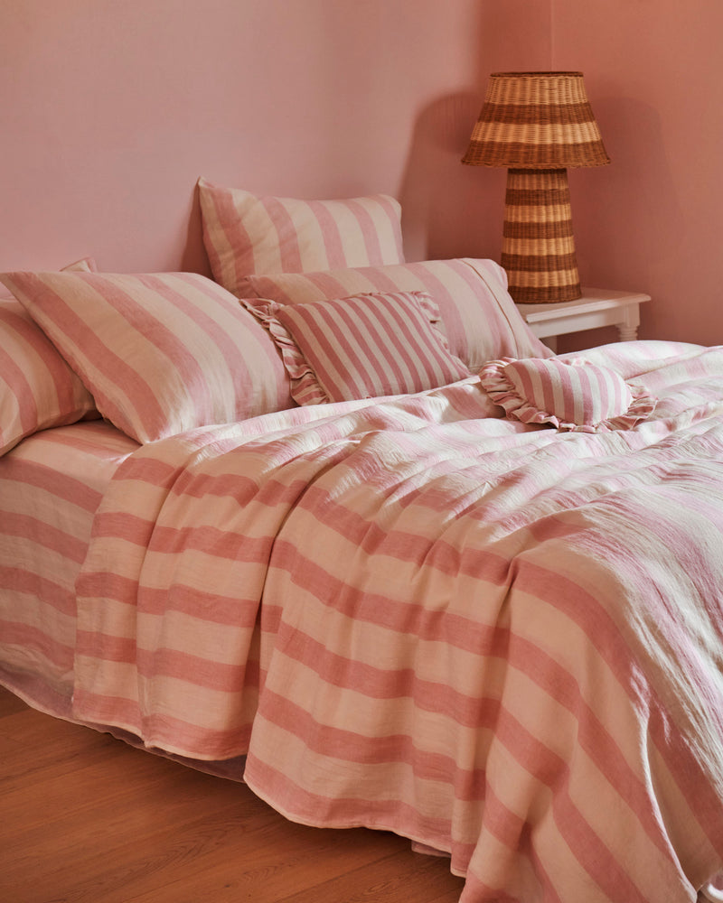 Candy Stripe Linen Pillowcases