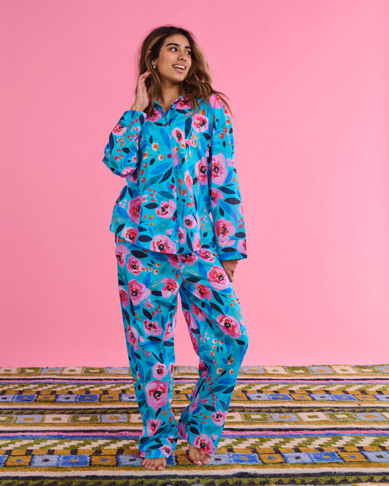 Morning Harvest Organic Cotton Long Sleeve Shirt & Pant Pyjama Set