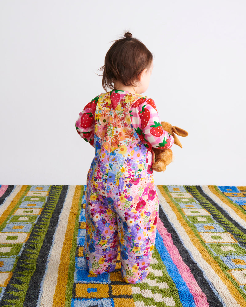 Posie Lane Organic Cotton Quilted Fleece Overalls