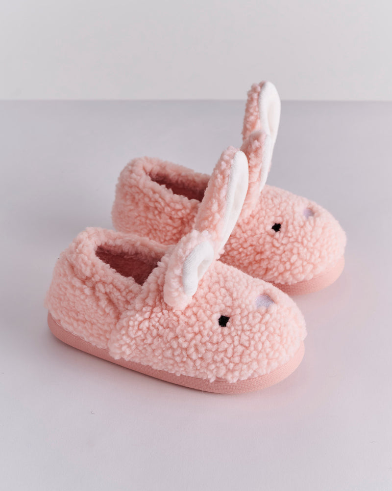 Fluffy Bunny Sherpa Kids Slippers