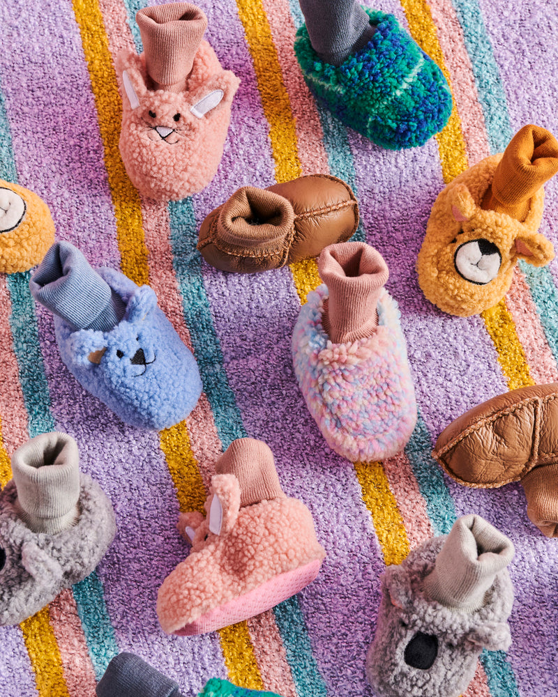 Bunny Pink Baby Booties