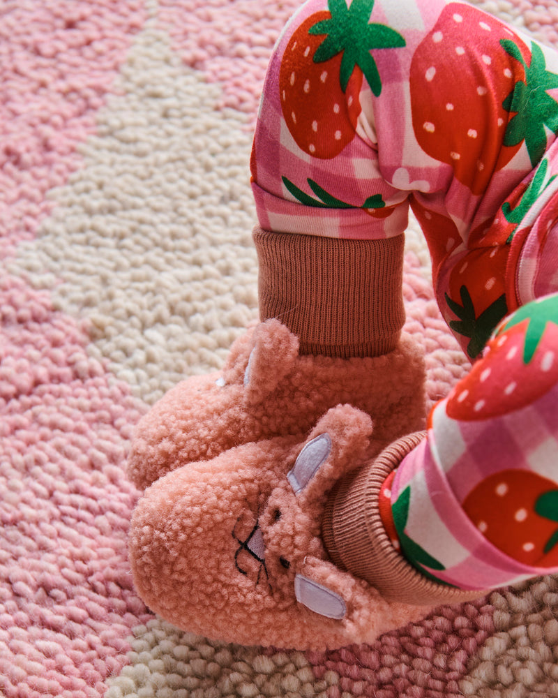Bunny Pink Baby Booties