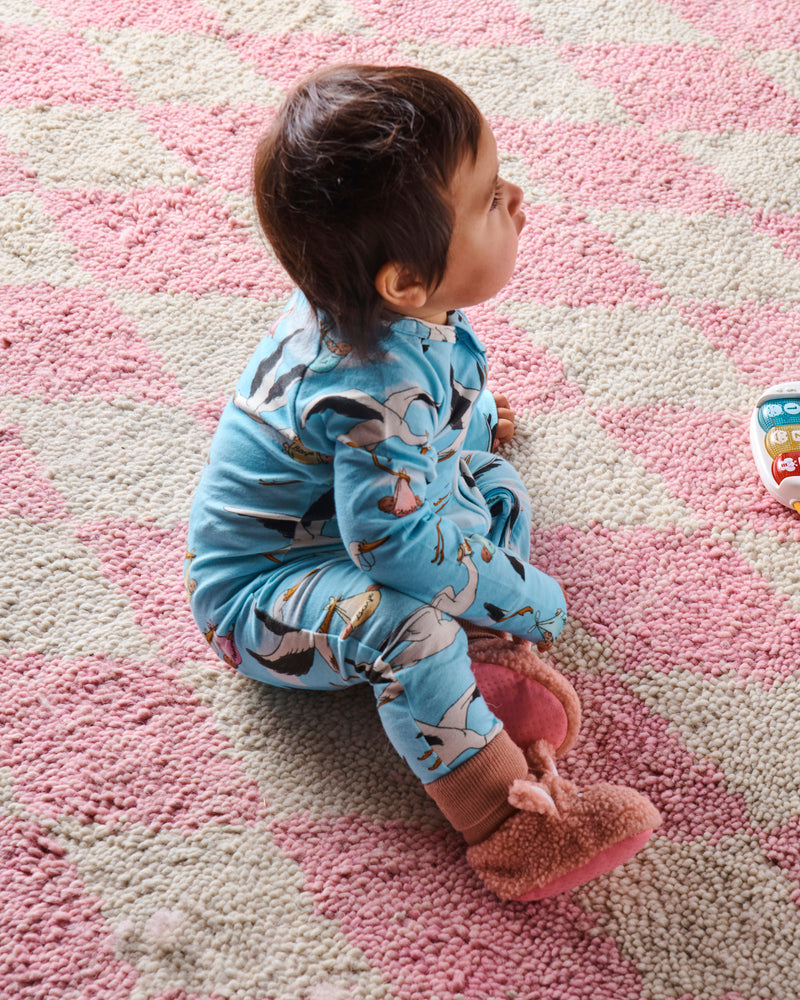 Bunny Pink Baby Booties