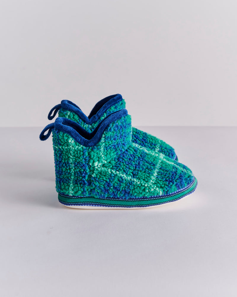 Wilderness Tartan Sherpa Kids Ankle Boot