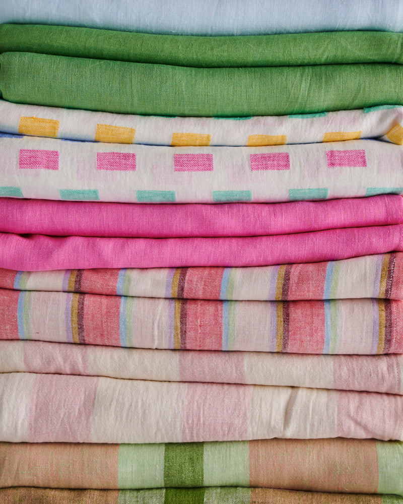 Tic Tak Linen Flat Sheet