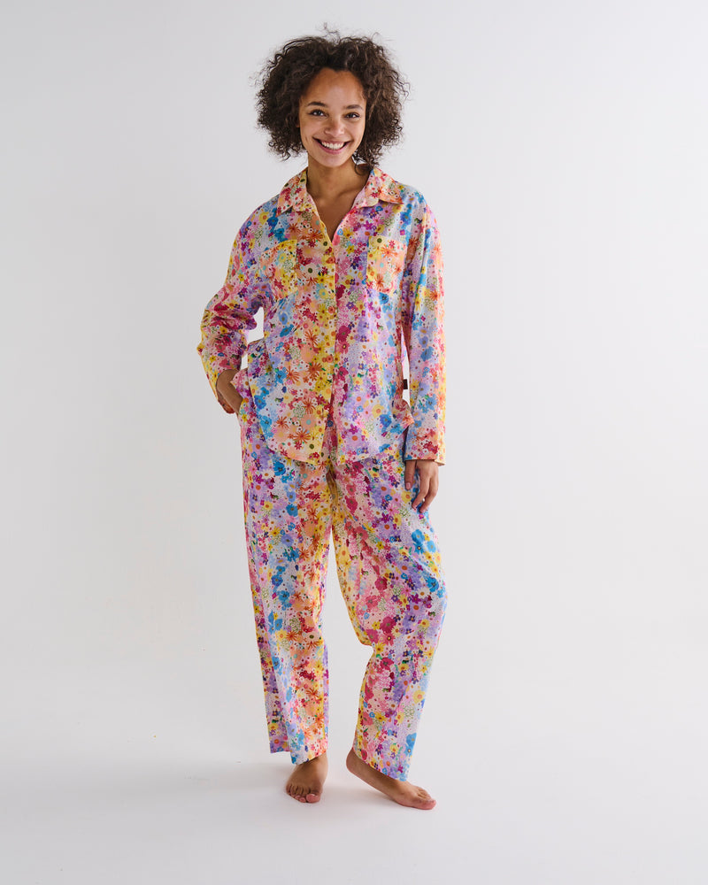 Posie Lane Organic Cotton Long Sleeve Shirt & Pant Pyjama Set