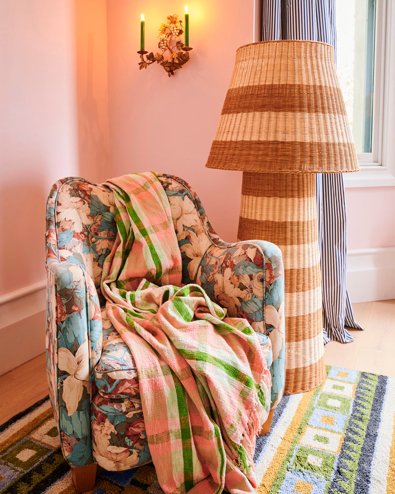 Pistachio Tartan Woven Throw