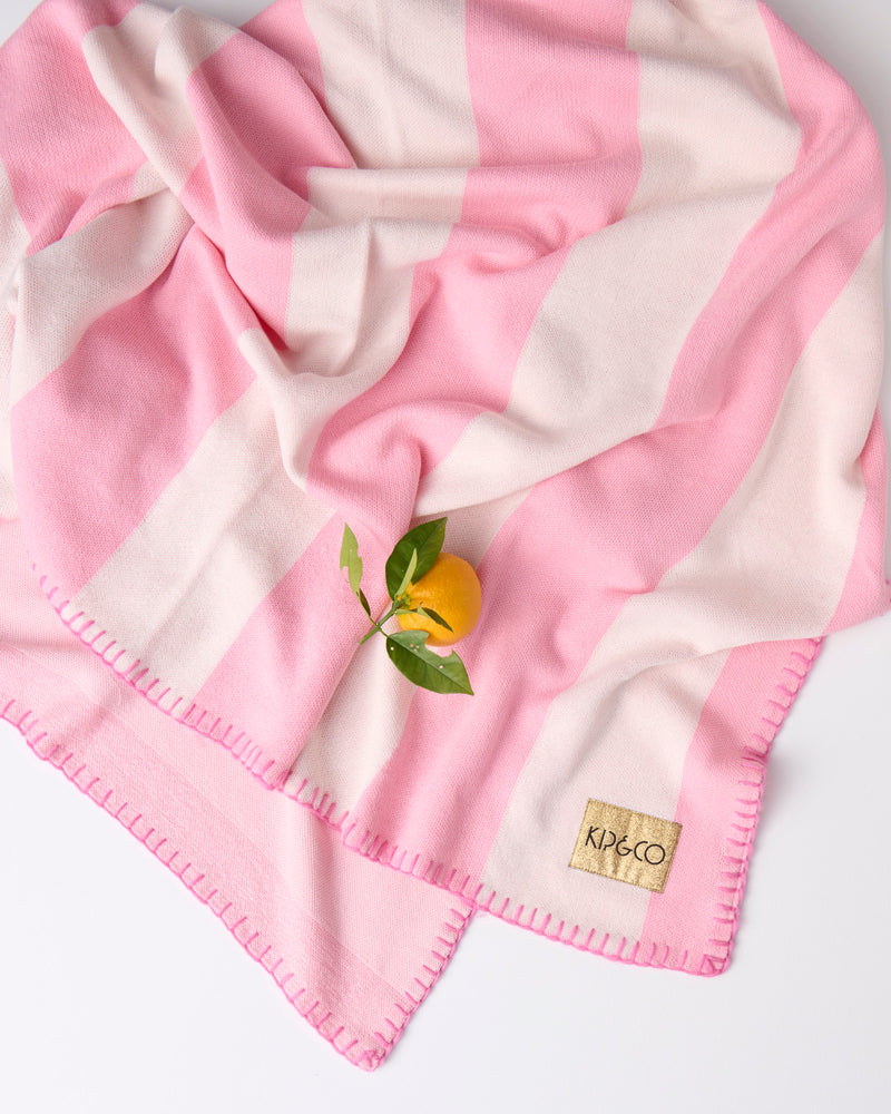 Cotton Candy Cotton Knitted Blanket