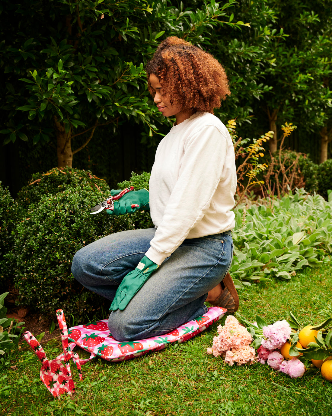 Strawberry Jam Garden Kneeling Mat