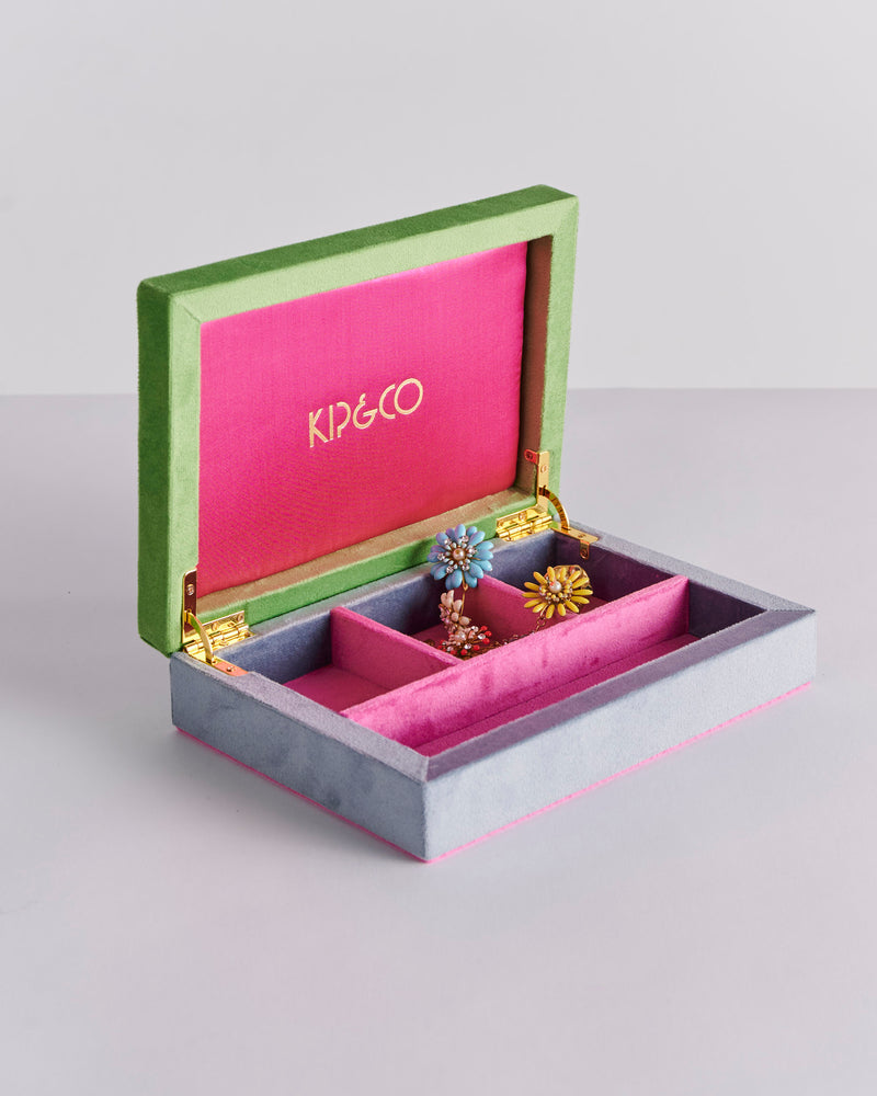Kaleidoscope Velvet Jewellery Box Small