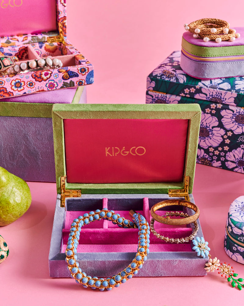 Kaleidoscope Velvet Jewellery Box Small