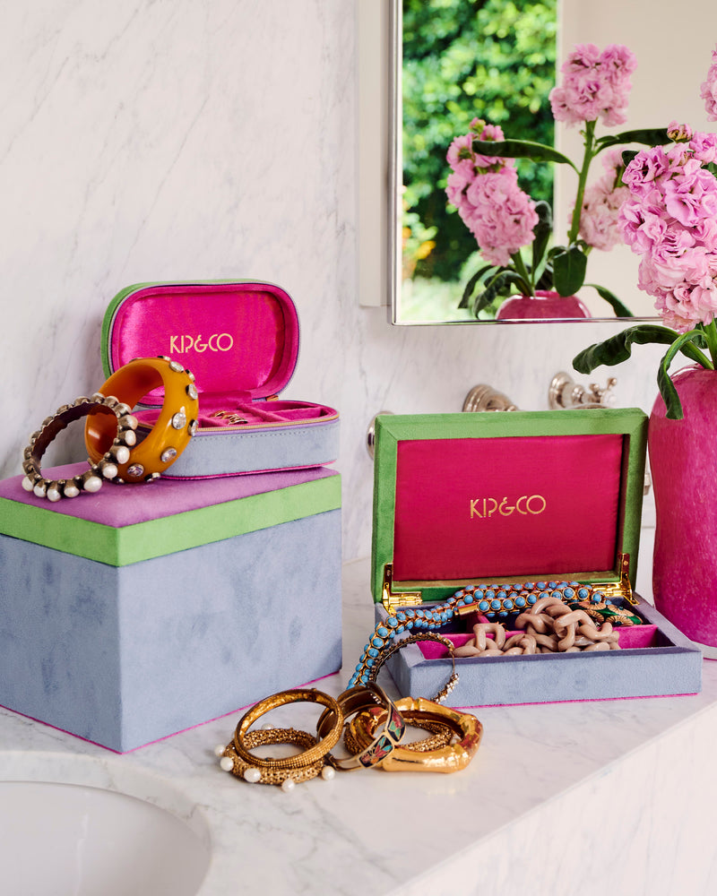 Kaleidoscope Velvet Jewellery Box Large