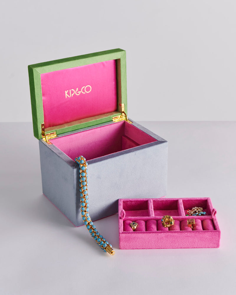 Kaleidoscope Velvet Jewellery Box Large