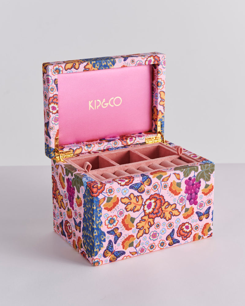 Lyon Velvet Jewellery Box Large