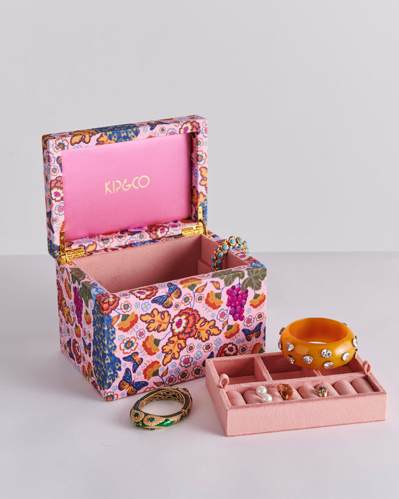 Lyon Velvet Jewellery Box Large