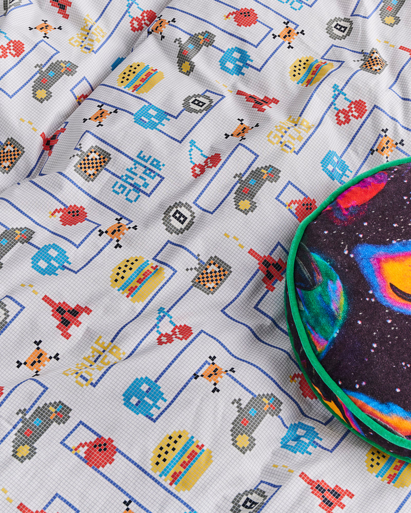 Gamer White Organic Cotton Fitted Sheet