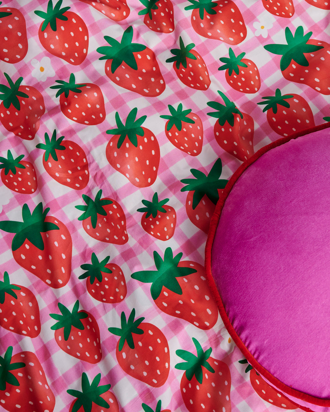 Strawberry Jam Organic Cotton Pillowcase