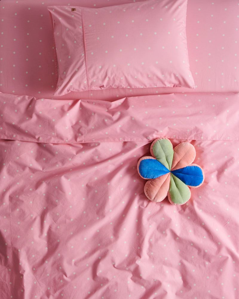 Polkadot Strawberry Organic Cotton Pillowcases
