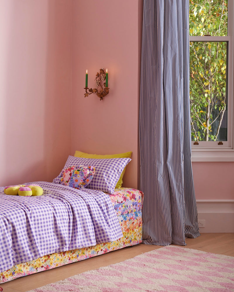 Pink Yellow Velvet Petal Cushion