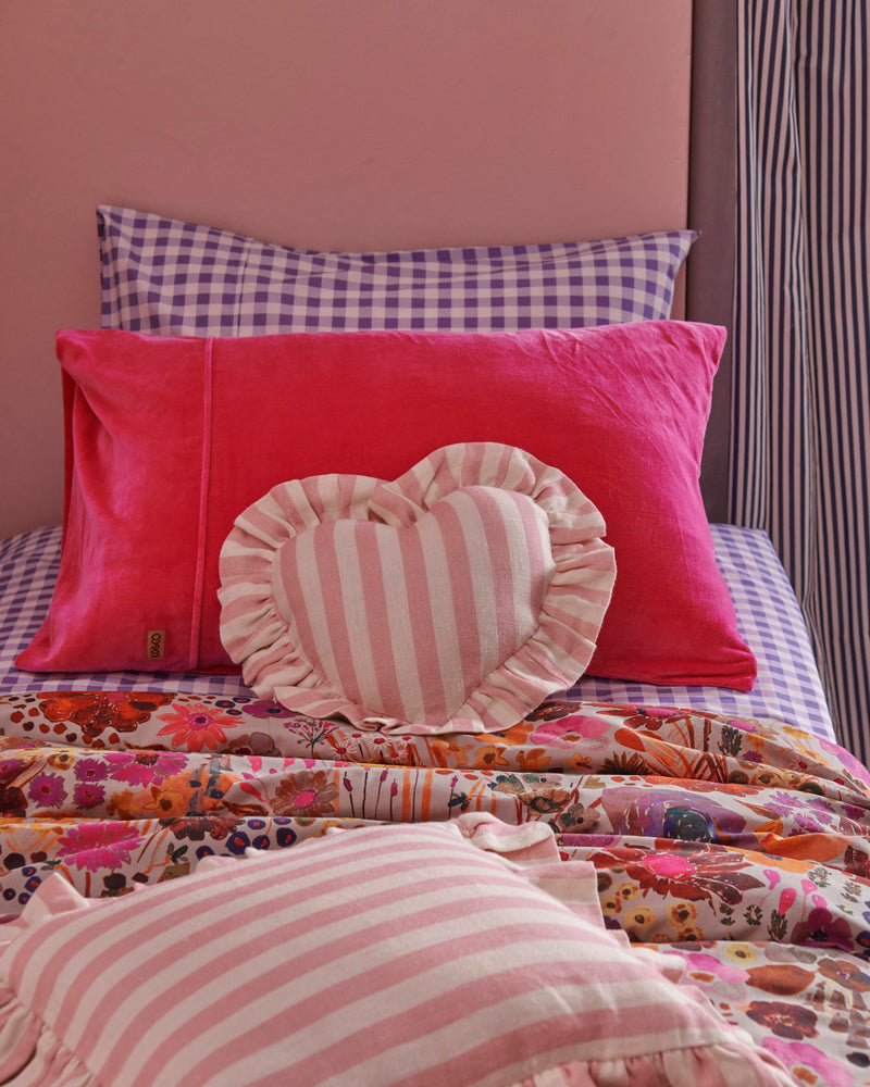 Bubblegum Velvet Pillowcase