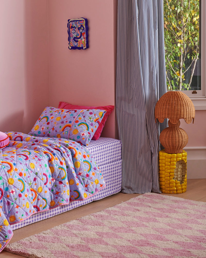 Bubblegum Velvet Pillowcase